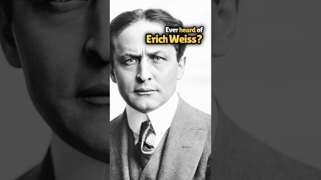 Black and white portrait of a man in a suit. Text reads, "Ever heard of Erich Weiss?.